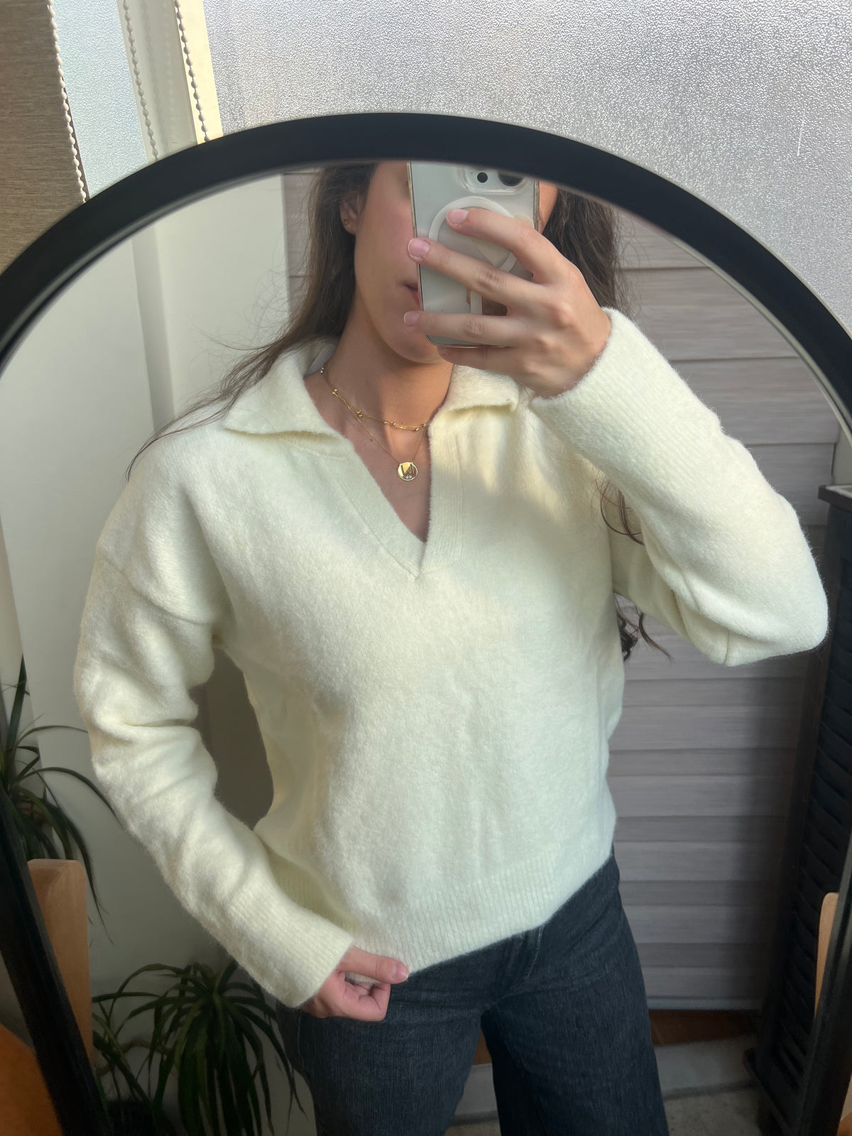 The Camille Collared Knit Sweater