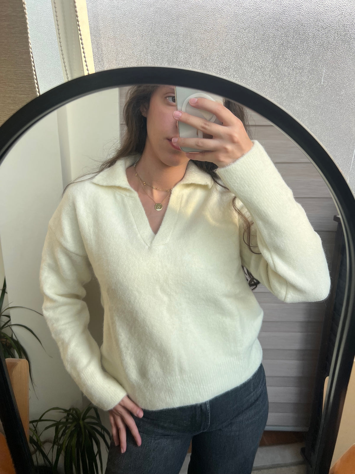The Camille Collared Knit Sweater