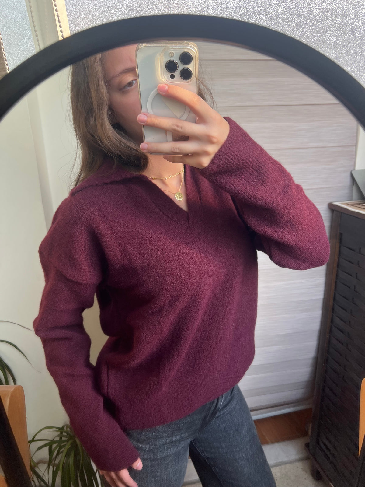 The Camille Collared Knit Sweater