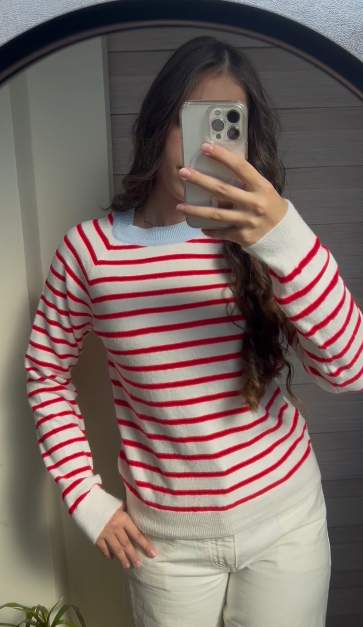 Café Days Striped Sweater