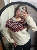 Patterned Knit Sweater
