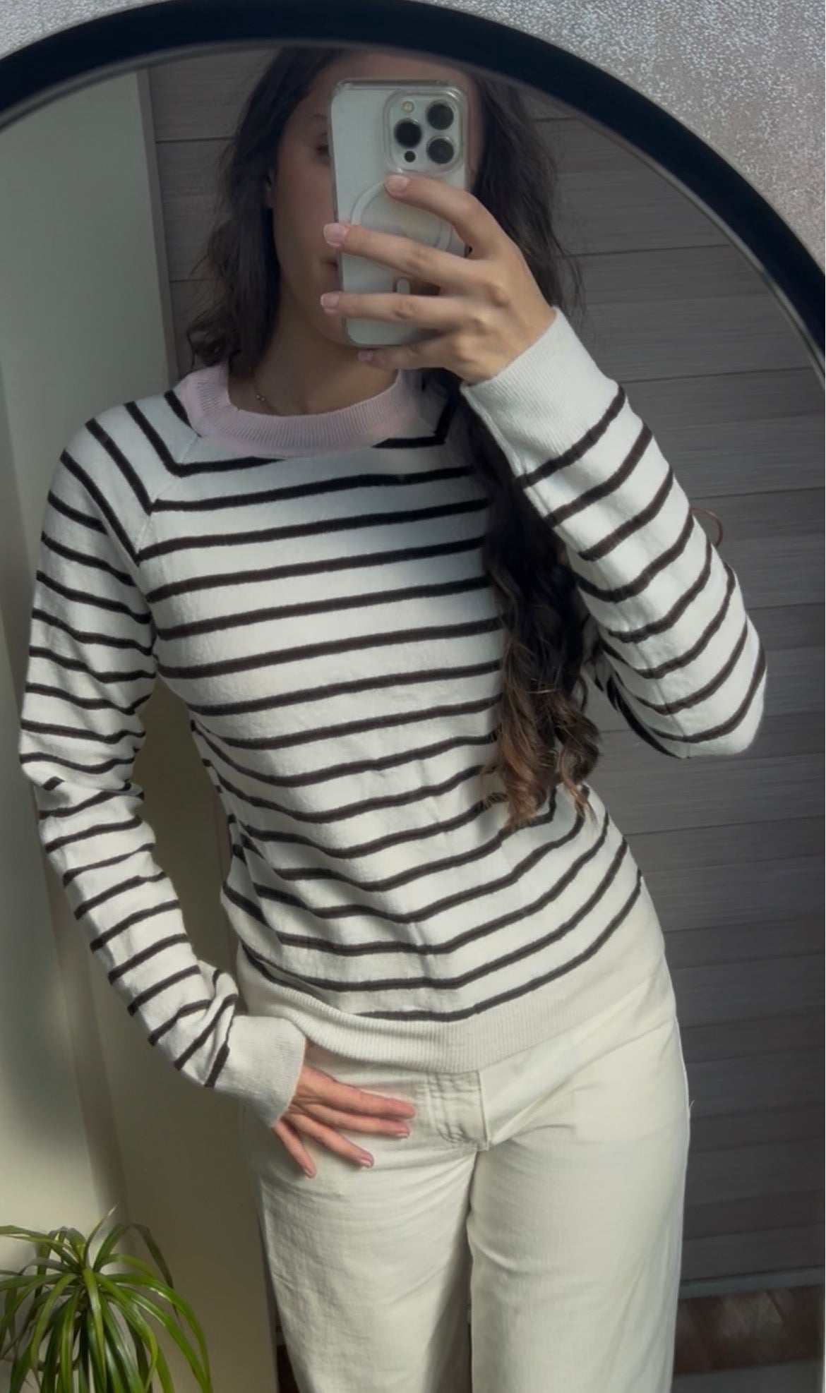 Café Days Striped Sweater
