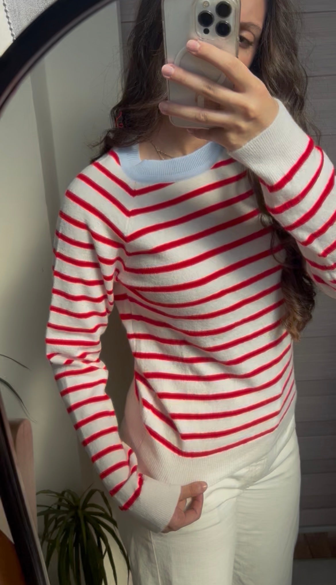 Café Days Striped Sweater