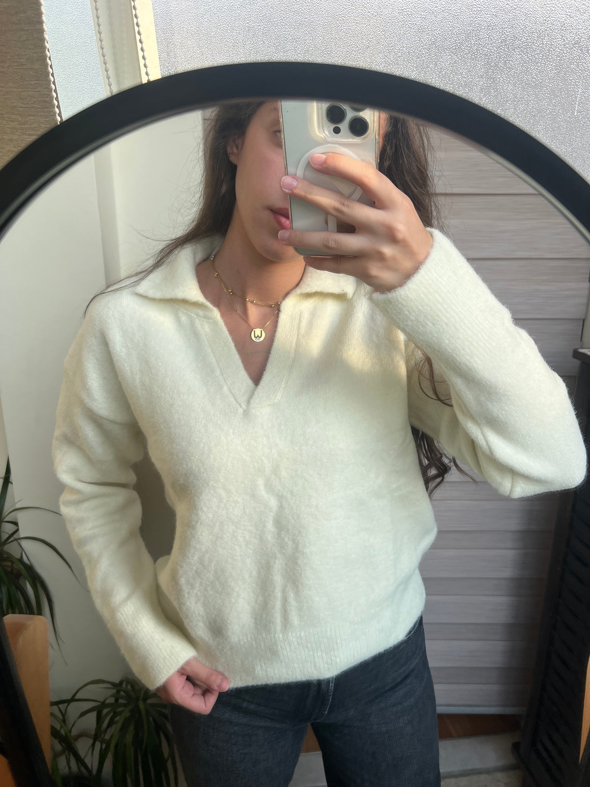 The Camille Collared Knit Sweater