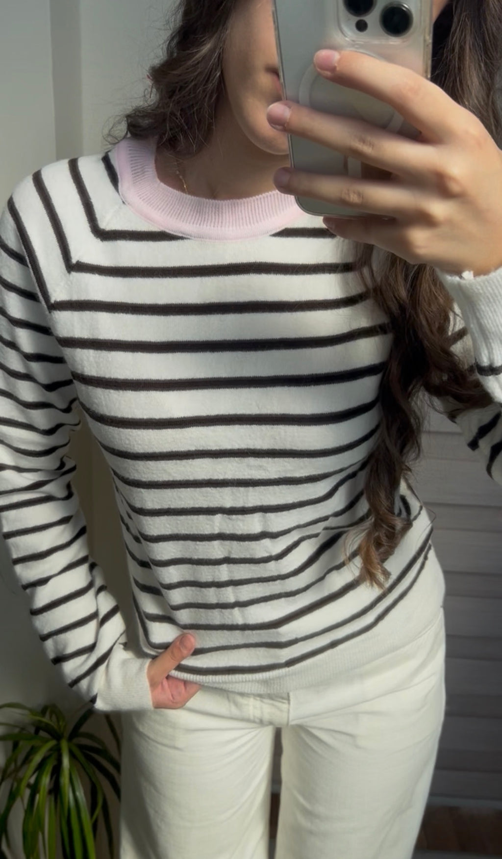 Café Days Striped Sweater