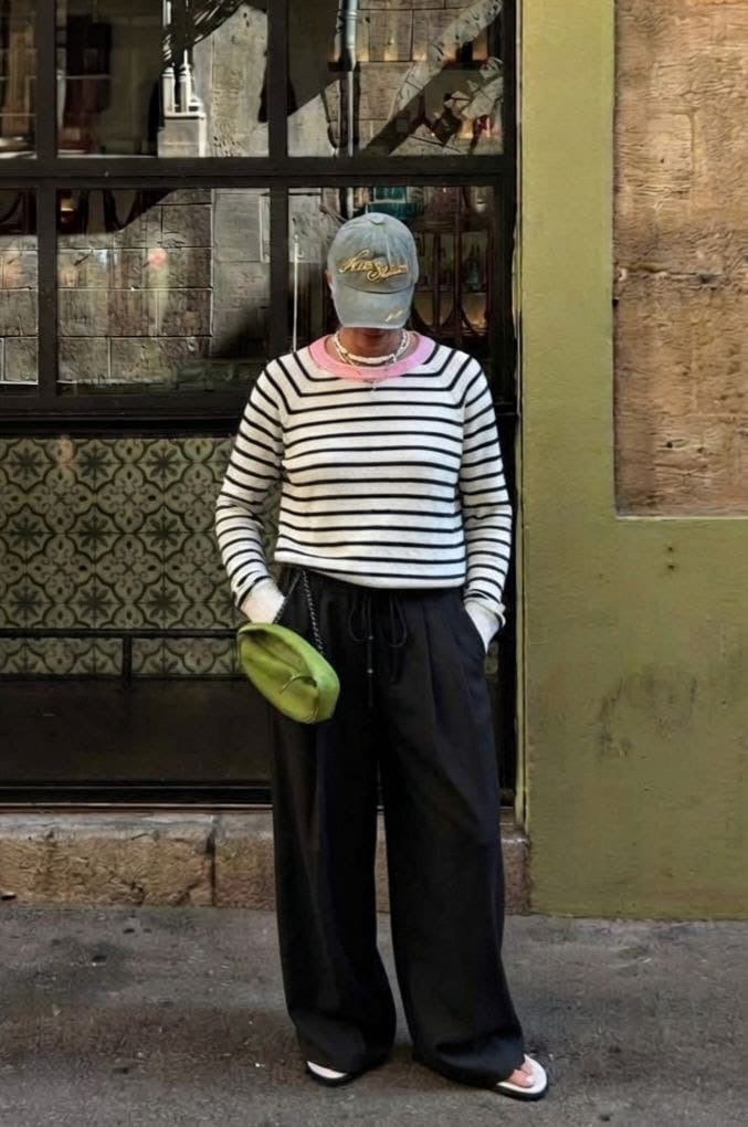 Café Days Striped Sweater