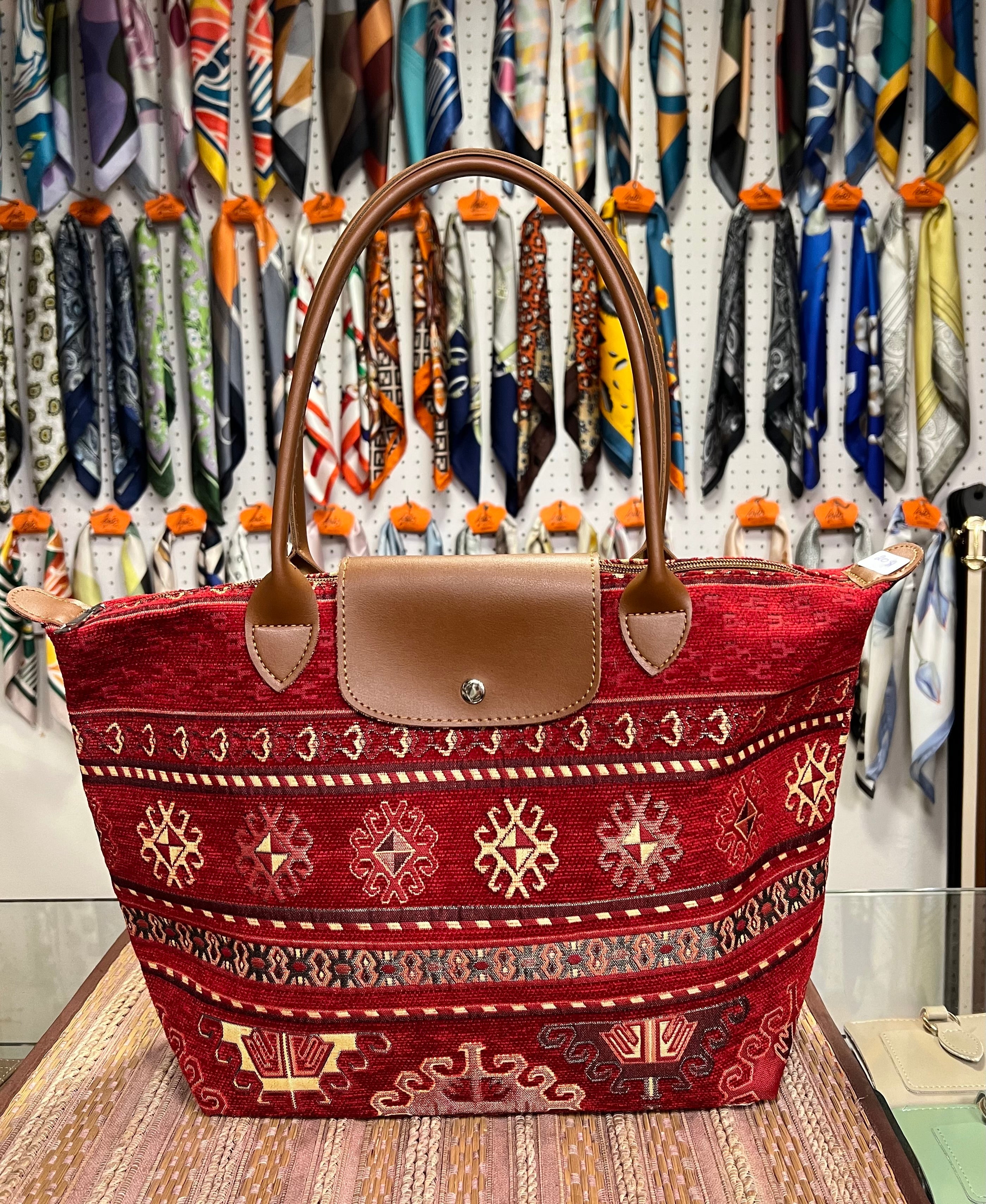 Traditional Kilim Pattern Tote Bag