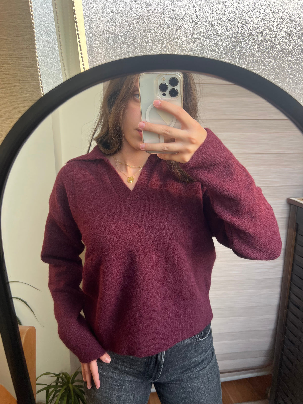 The Camille Collared Knit Sweater