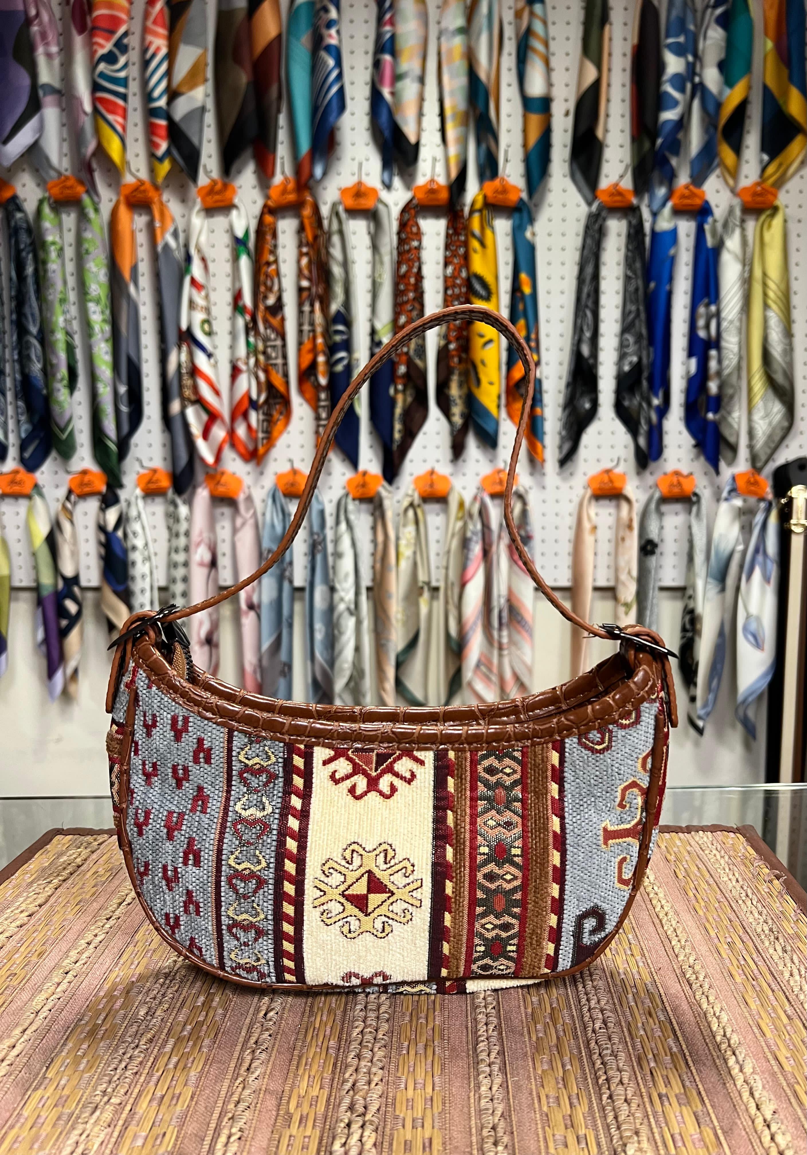 Kilim Tapestry Shoulder Bag - Multicolor