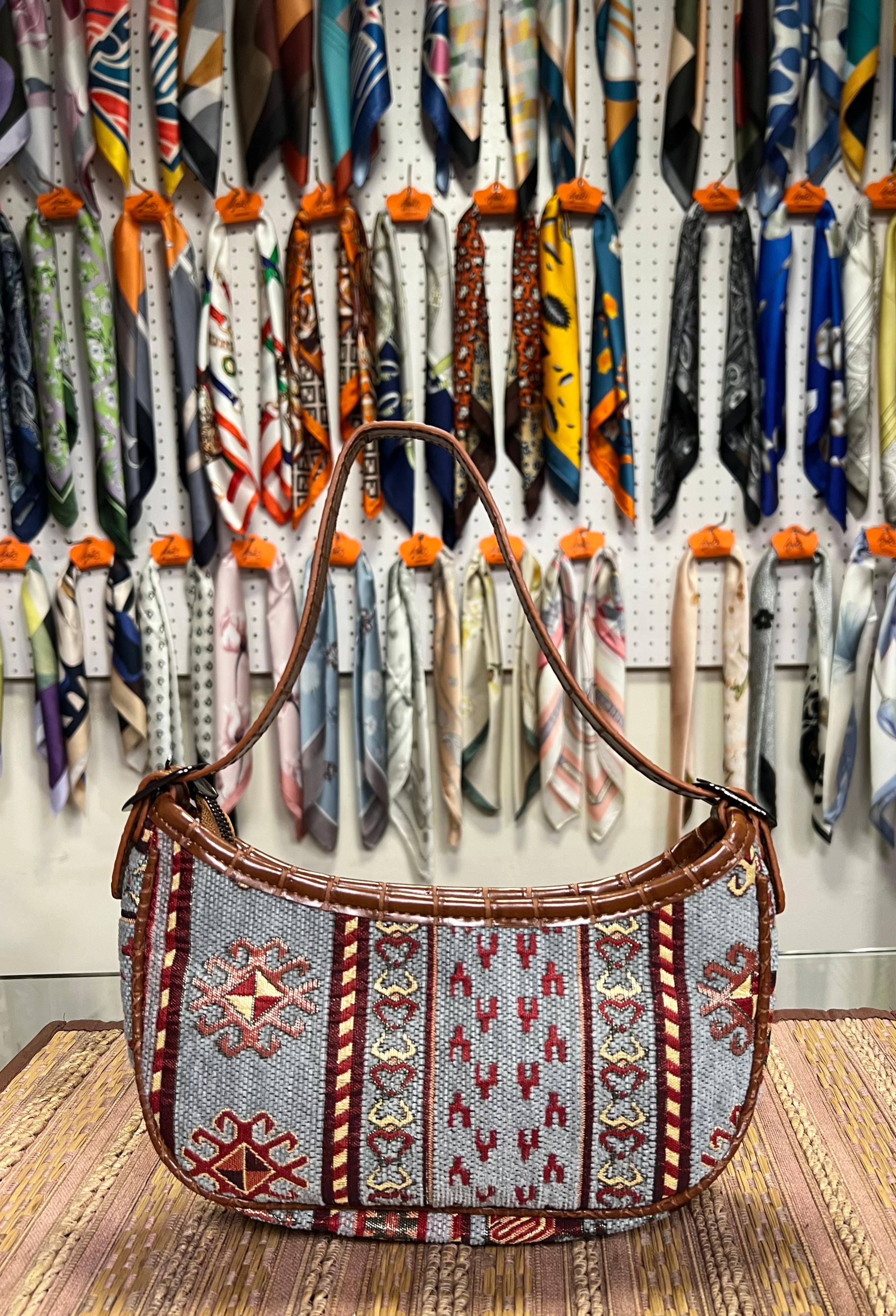 Kilim Tapestry Shoulder Bag - Multicolor